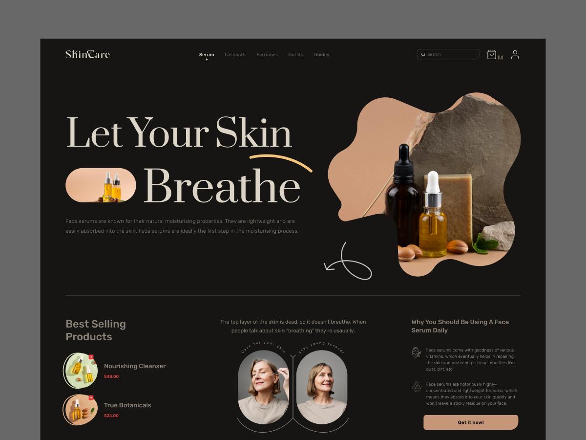 Spa retreat Beauty website template by Margick